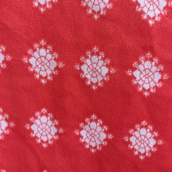 Liz Claiborne 2X Orange/White Blouse - Picture 4 of 7